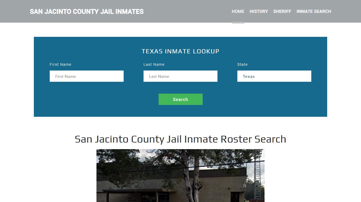 San Jacinto County Jail Inmate Roster Lookup, Coldspring, TX